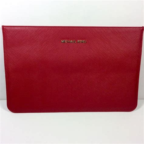 michael kors macbook air 11 case|Michael Kors pebbled laptop case.